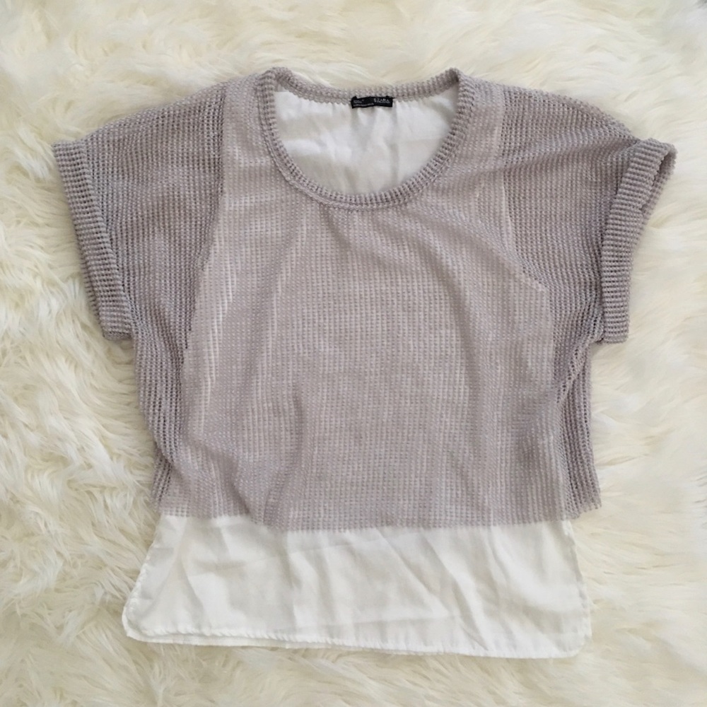 Zara layered blouse